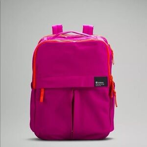Lululemon Athletica Pink and Orange Backpack